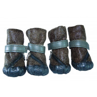 Ботинки "Креатив" черно-зеленые 3р