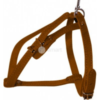 Gamma Поводок+шлейка из кожи 12мм 440*500мм