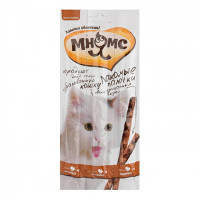 Лакомство МНЯМС лакомые палочки с индейкой и цыпленком для стерилизованных кошек 3х5 г