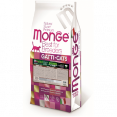 Monge Cat Bwild GRAIN FREE 10 кг беззерновой корм из мяса буйвола для крупных кошек всех возрастов