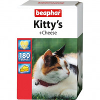 Beaphar Kitty's Cheese 180 шт Витаминизированное лакомство для кошек со вкусом сыра