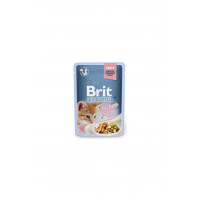 Brit premium пауч филе курицы в соусе 85 г для котят, Брит