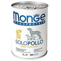 Monge Dog Monoprotein Solo консервы для собак паштет из курицы 400 г 