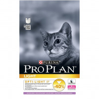Pro Plan Light Adult Turkey 1,5кг для кошек с лишним весом с индейкой, Проплан для кошек