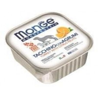 Monge Dog Monoprotein Fruits консервы для собак паштет из индейки с цитрусовыми 150 г