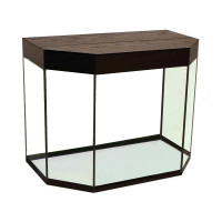 Аквариум панорама 25л крышка+подсвет.