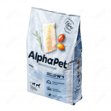 AlphaPet Adult Monoprotein Сухой корм для собак средних и крупных пород, белая рыба, 12 кг