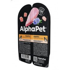 ALPHAPET Superpremium для котят, беременных и кормящих кошек с индейкой в соусе 80 г