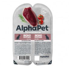 ALPHAPET Superpremium Monoprotein для взрослых собак всех пород с уткой в соусе 100 г