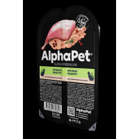 ALPHAPET Superpremium паштет с кроликом 80 г