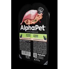 ALPHAPET Superpremium паштет с кроликом 80 г