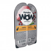 ALPHAPET WOW Superpremium индейка нежные ломтики в соусе для стерил 80гр