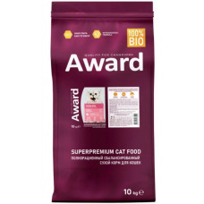 Авард для взрослых стерилизованных кошек с индейкой и курицей с добавлением клюквы и цикория, кг