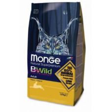 Monge Cat Bwild Adult Hare корм для взрослых кошек с зайчатиной 1,5 кг, Монж для кошек