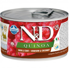 Farmina N&D Dog Quinoa Консервы для собак оленина и кокос 140г