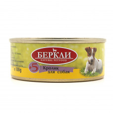 Berkley консервы для собак кролик 100 гр 