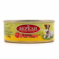 Berkley консервы для собак ягненок с рисом 100 гр 