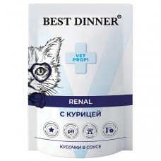 BEST DINNER Exclusive Vet Profi Renal кусочки в соусе с курицей 85 г