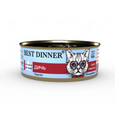 BEST DINNER Vet Profi Gastro Intestinal Exclusive для кошек с чувствительным пищеварением с дичью 100 г