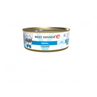 Best Dinner Vet Profi Renal Влажный консервированный полнорационный диетический корм при заболеваниях почек у взрослых собак. С индейкой, 100 г