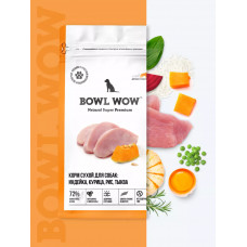 BOWL WOW с ягненком, индейкой, рисом д/взр.собак сред.пород 2кг