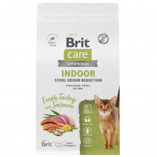 Brit Брит Care Cat 1,5кг Indoor Stool Odour Reduction Индейка и Лосось д/взр.кош, Уменьш.запаха