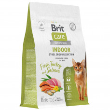 Brit Брит Care Cat Indoor Stool Odour Reduction Индейка и Лосось д/взр. кош, 0,4кг, Уменьш.запаха