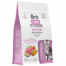 Brit Брит Care Cat Kitten Healthy Growth Индейка д/котят, бер.и корм.кош, 0,4 кг