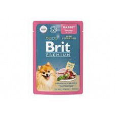 Brit Брит Premium Пауч д/взрослых стерил. собак мини пород кролик и брусника в соусе, 85 гр,