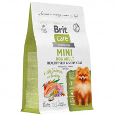 Brit Care Mini Superpremium Dog adult healthy skin с индейкой для взрослых собак мини пород,здоровье кожи и шерсти, 1,5 кг