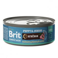 Brit Premium by Nature 100гр, консервы с ягненком для щенков всех пород