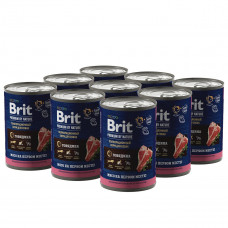 Brit Premium by Nature 410гр, консервы с говядиной для взрослых собак