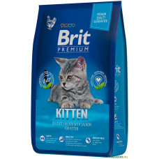 Brit Premium Cat Kitten 0,4 кг сухой корм премиум класса с курицей для котят