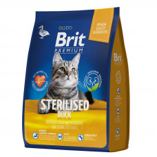 Brit Premium Cat Sterilised Duck 2 кг утка, курица для стерилизованных кошек