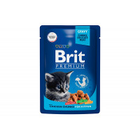BRIT Premium пауч  для котят цыпленок в соусе 85 г