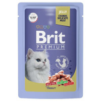 BRIT Premium пауч форель в желе 85г