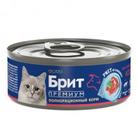 Brit Premium Риет из говядины для стерилизованных кошек, 100 г