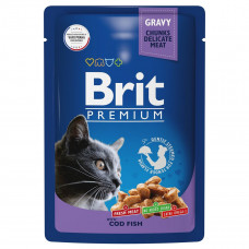 BRIT Premium треска в соусе 85 г