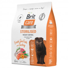 Брит кэа для стерил кошек морская рыба и индейка (контроль веса),  кг