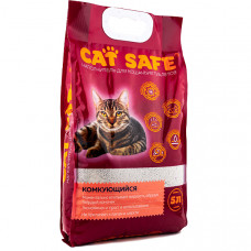 CAT SAFE наполнитель для кошачьих туалетов комкующийся 10л
