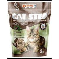 Cat Step 20323011 Наполнитель комкующийся растительный CAT STEP Wood Pellets 5л