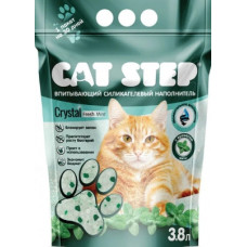 CAT STEP Aroma Mint 3,8, наполнитель силикагелевый для кошачьего туалета