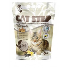 CAT STEP Tofu Vanilla, 6 л, Наполнитель комкующийся растительный