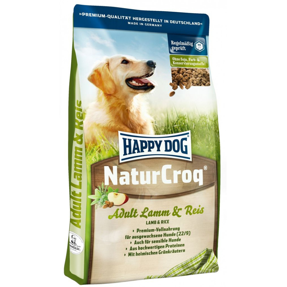 Корм для собак Happy Dog NATURCROQ говядина с рисом 15 кг