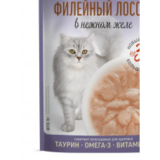 Дер.лак-ва ПАУЧ 70г д/кош Филейный лосось в желе