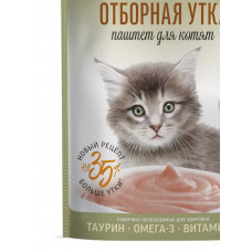 Дер.лак-ва ПАУЧ 70г д/котят Отборная утка паштет