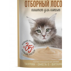 Дер.лак-ва ПАУЧ 70г д/котят Отборный лосось паштет