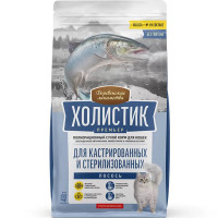 Деревенские лакомства Холистик Премьер сухой корм д/кошек кастр. и стерил. 2кг лосось