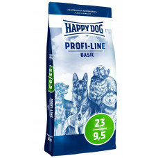 Happy Dog PROFI-LINE Basic 23/9,5 20кг для взрослых собак всех пород с птицей и рыбой