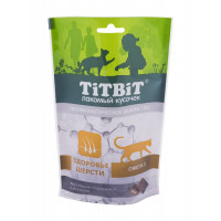 TitBit Подушечки с лососем,омега-3,здоровье шерсти д/кош,60 гр